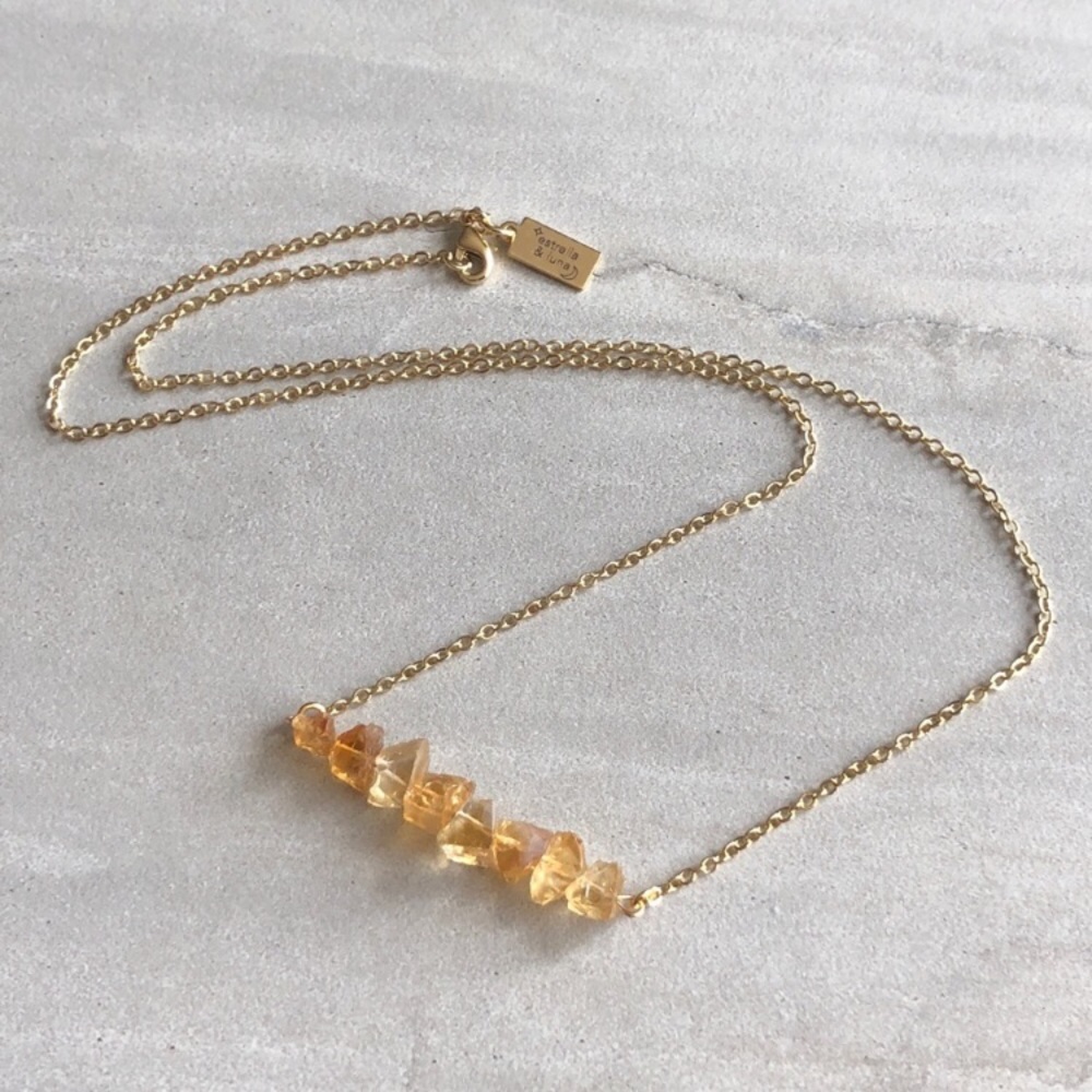 ❗️LAST❗️Raw Citrine Necklace - Picture 4 of 6